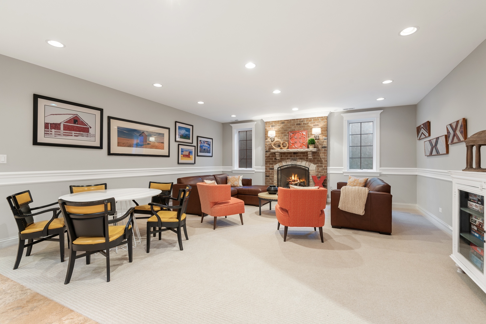 Undisclosed Address Wilmette, IL 60091 - Photo 35 of 57 a living room with fireplace furniture and a large window