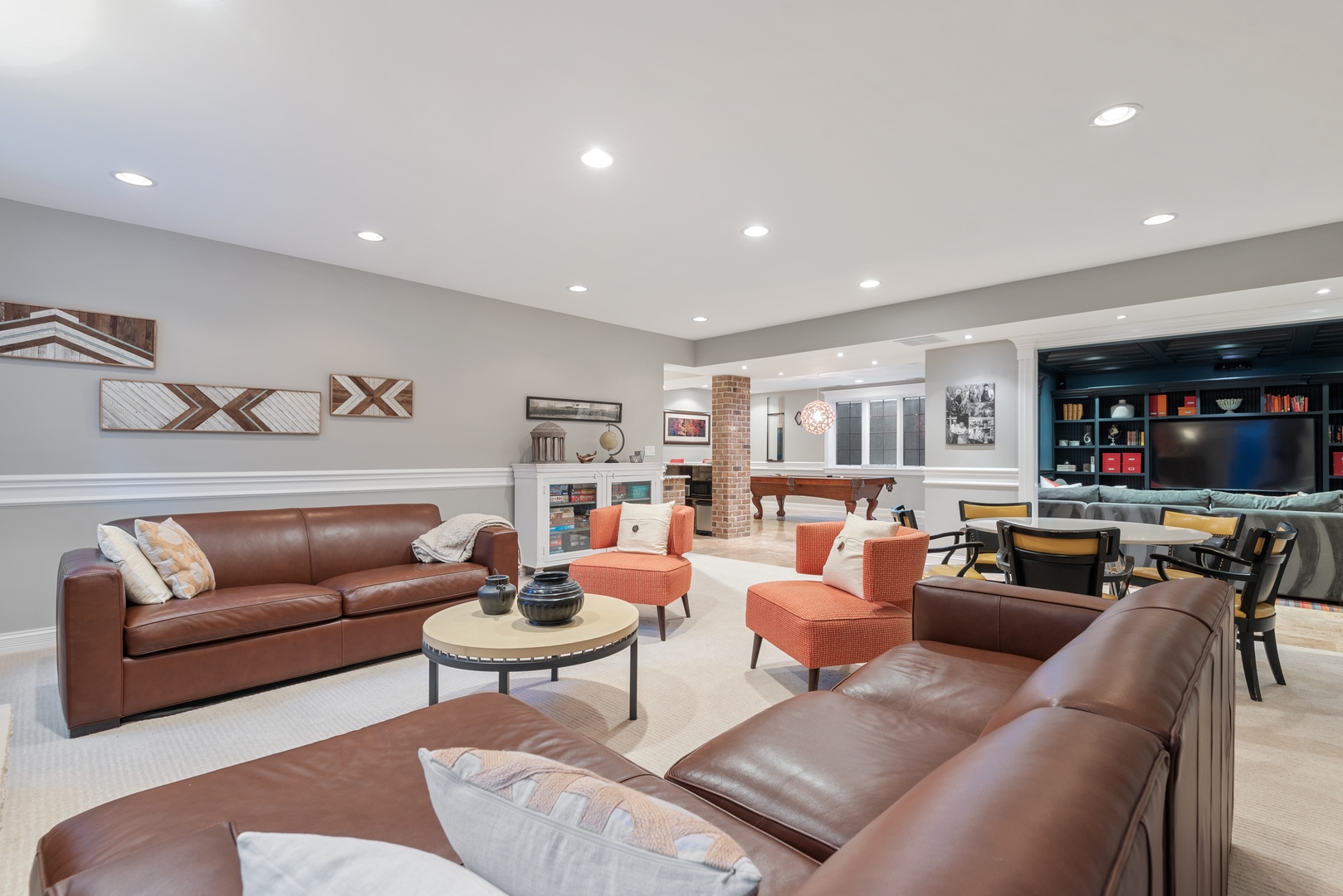 Undisclosed Address Wilmette, IL 60091 - Photo 36 of 57 a living room with furniture and a flat screen tv