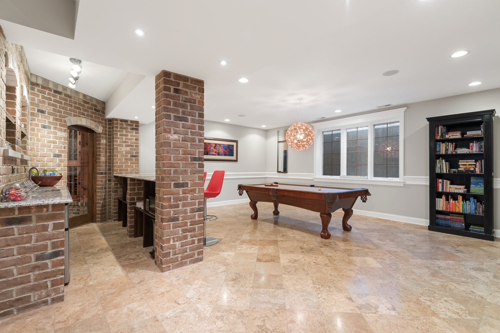 Undisclosed Address Wilmette, IL 60091 - Photo 40 of 57 a room with pool table and a couch