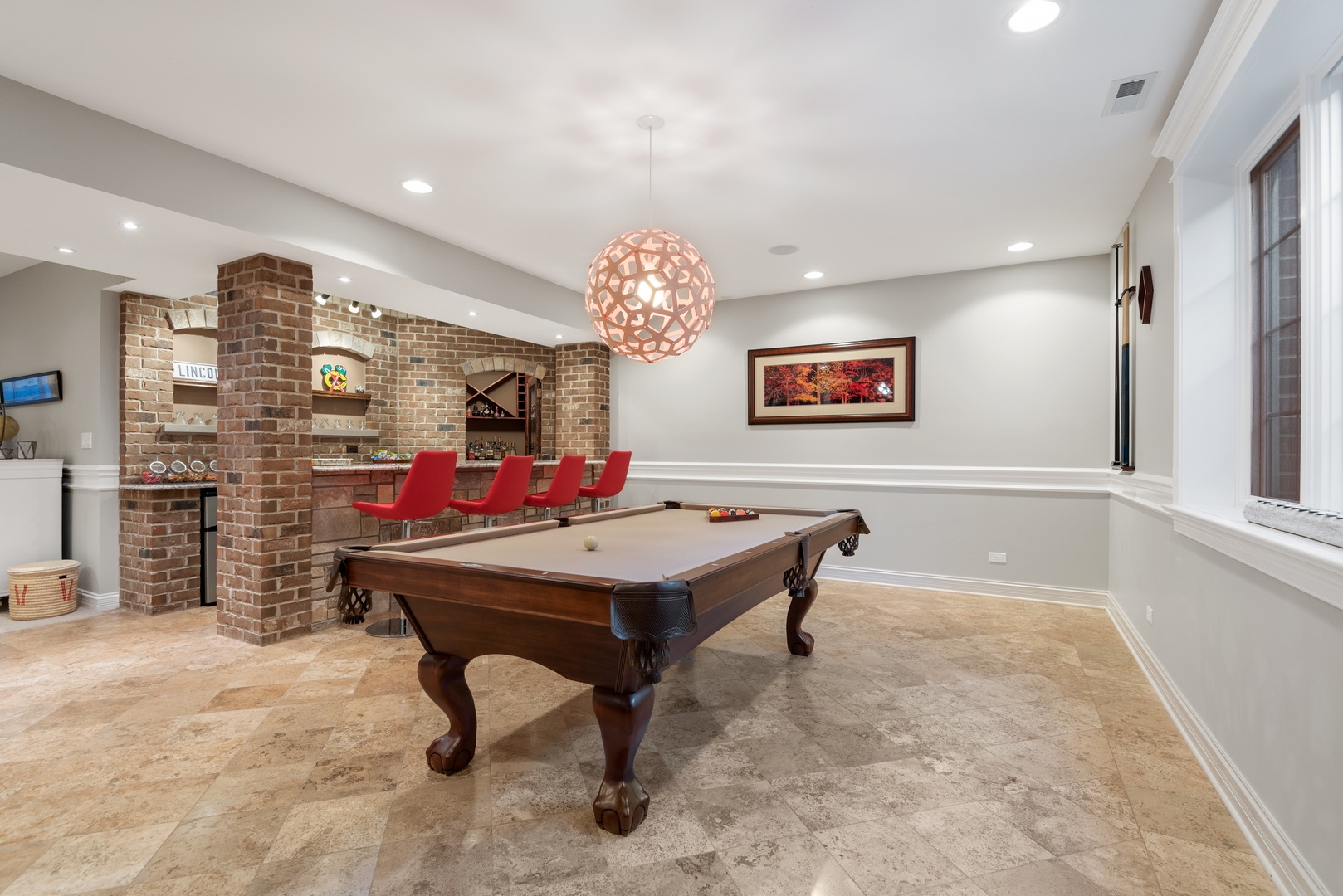 Undisclosed Address Wilmette, IL 60091 - Photo 41 of 57 a view of a room with shelves and wooden walls