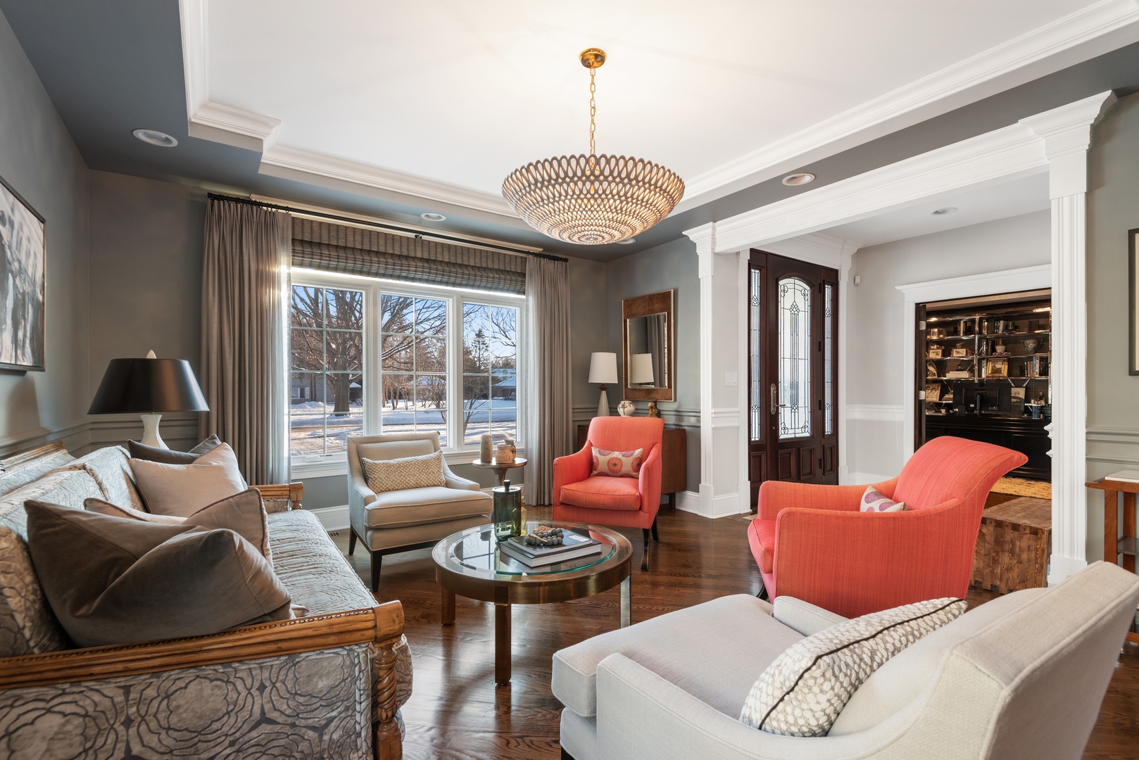 Undisclosed Address Wilmette, IL 60091 - Photo 7 of 57 a living room with furniture and a large window