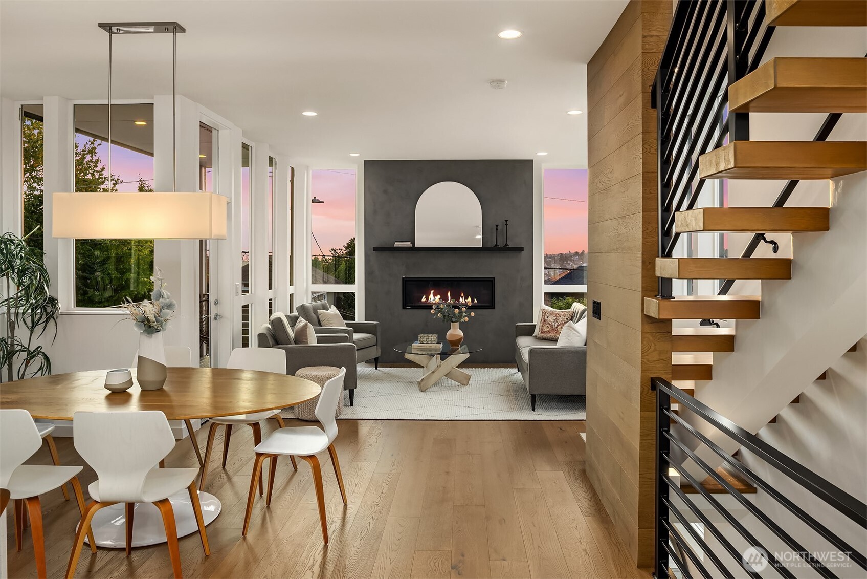 1910 8th Avenue West, Unit B Seattle, WA 98119 - Photo 3 of 40 a view of a dining room with furniture window and outside view