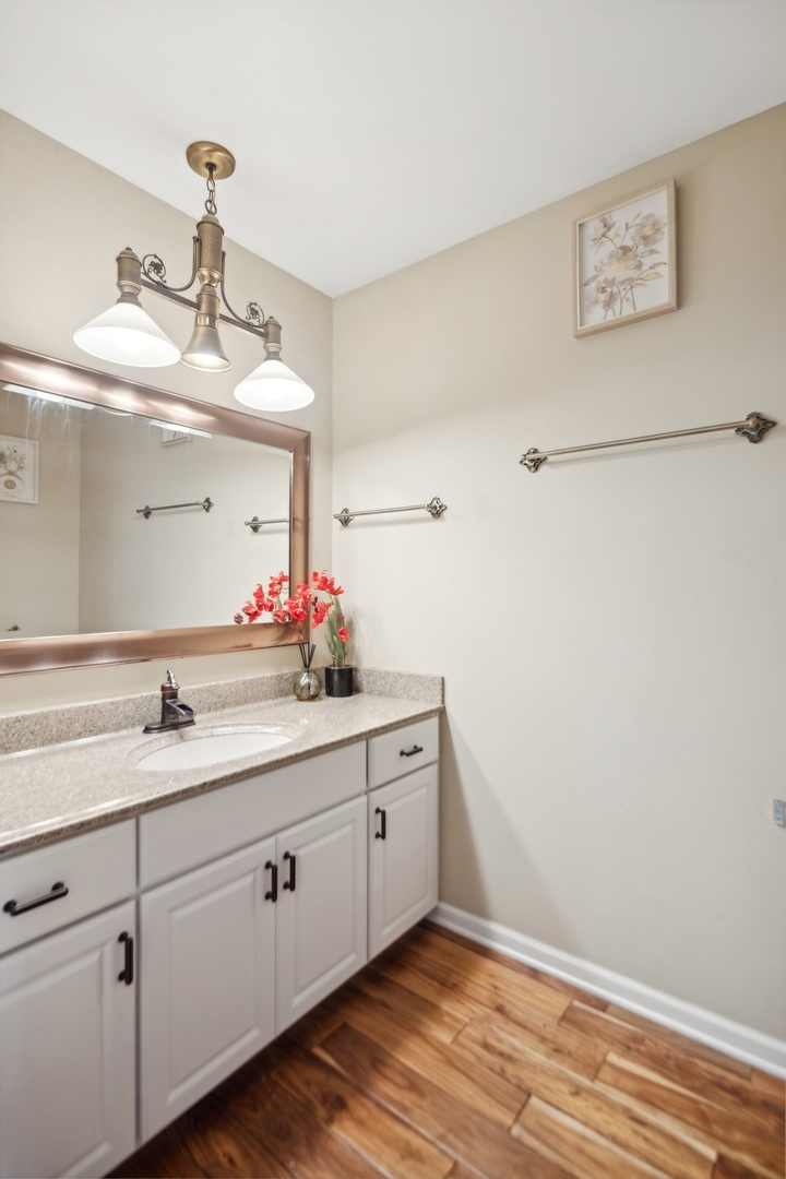15216 South Clover Court Plainfield, IL 60544 - Photo 13 of 35 a bathroom with a sink and a mirror