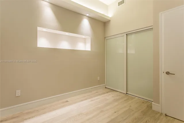 a view of an empty room