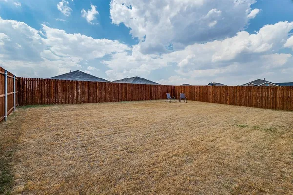 a view of wooden fence