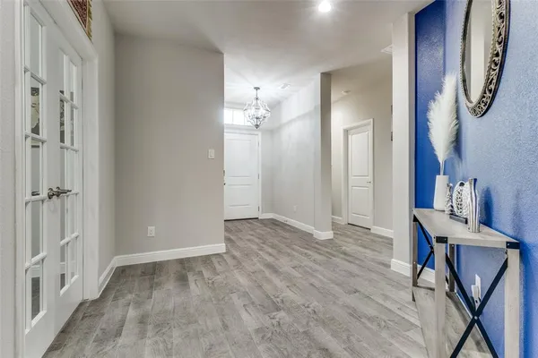 a view of a hallway with interior of the house