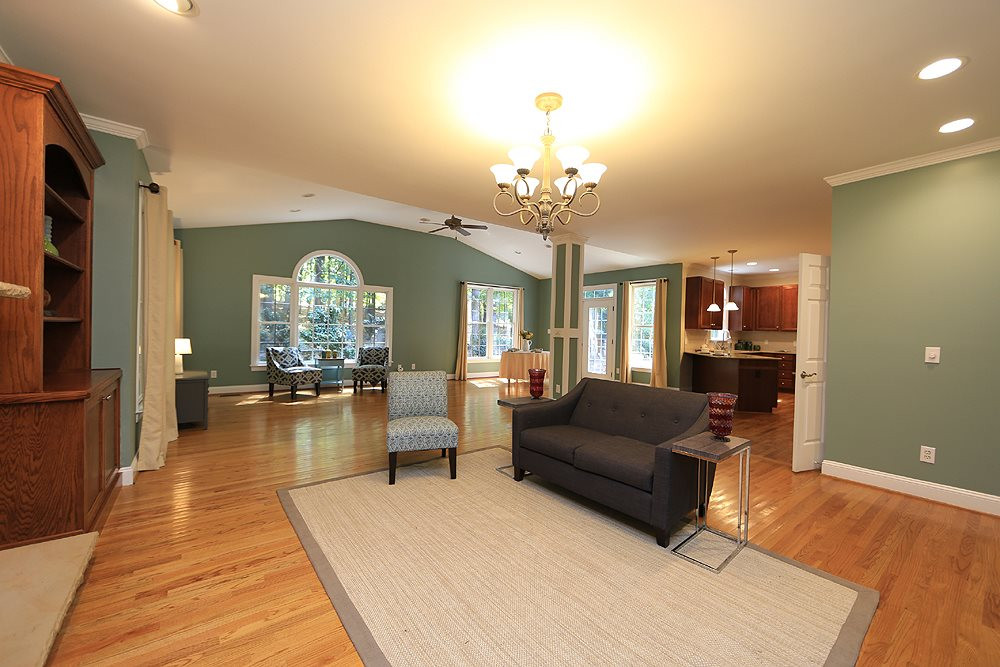 5921 Wild Orchid Trail Raleigh, NC 27613 - Photo 30 of 30 This open floor plan allows for great flow between the common rooms. Family and Living Rooms