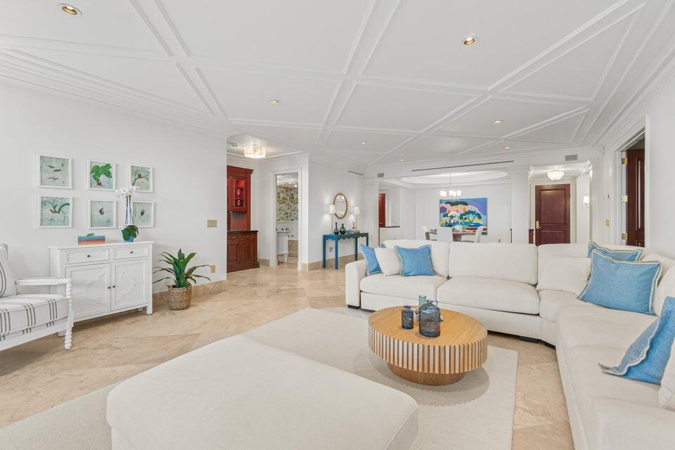 100 Royal Palm Way, Unit D1 Palm Beach, FL 33480 - Photo 15 of 22 a living room with furniture and wooden floor
