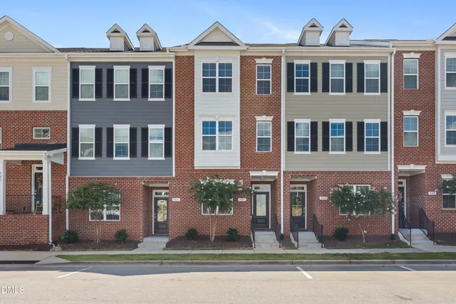 a front view of a building