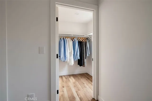 a view of a walk in closet