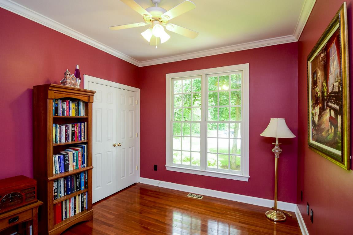 4600 Salem Ridge Road Holly Springs, NC 27540 - Photo 11 of 25 This first floor bedroom is perfect for someone who needs one story living or as a home office. First floor has a full bath and 36+" doorways, perfect for someone needing wheelchair assistance inside. First Floor Bedroom