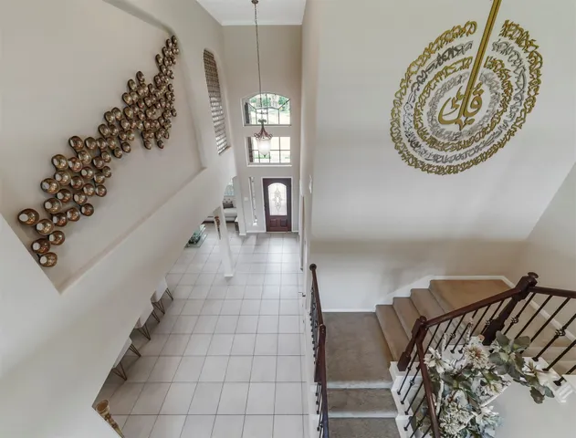 a bathroom with a sink vanity and a mirror
