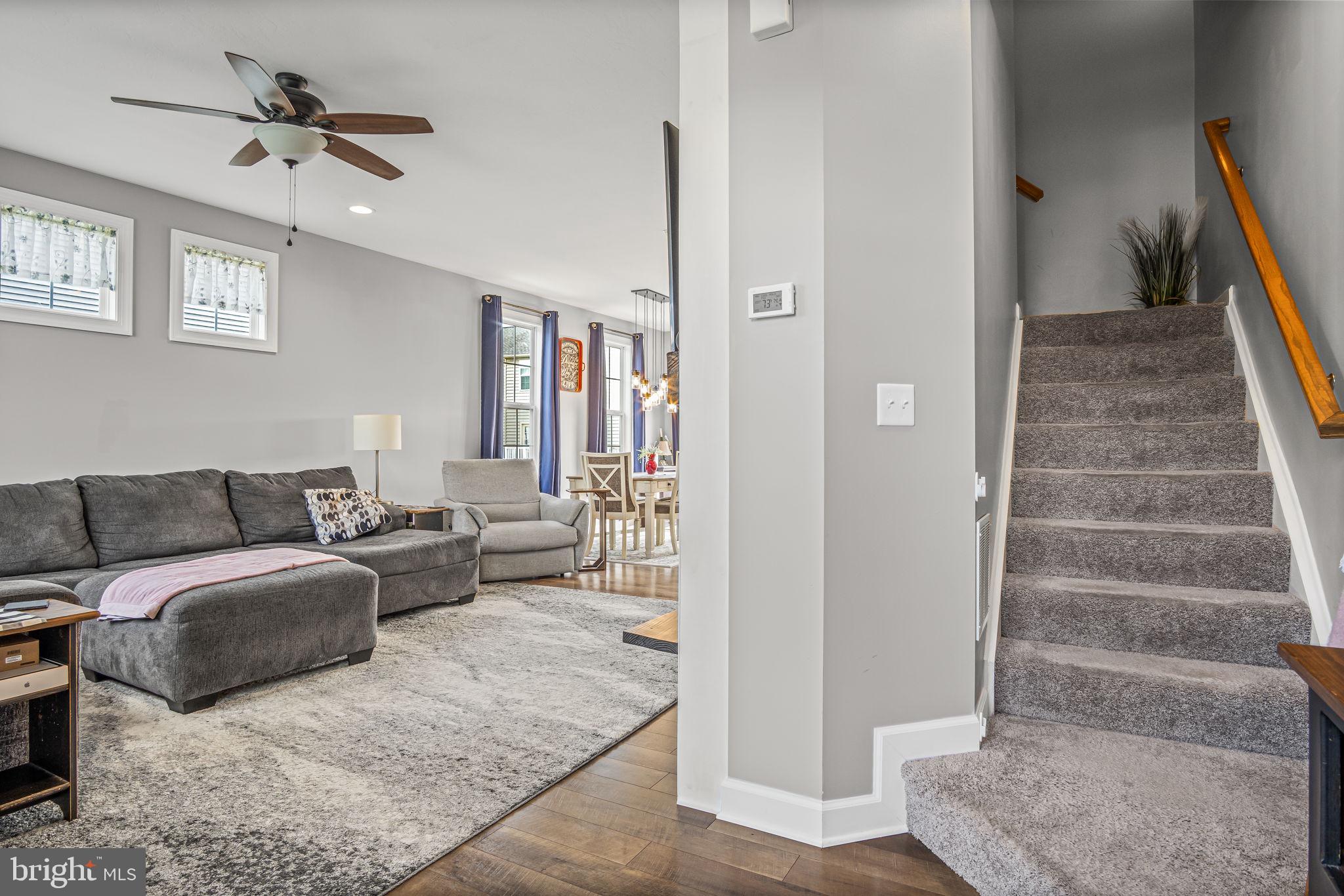 34 Brookside Avenue Hanover, PA 17331 - Photo 23 of 39 a living room with furniture and a ceiling fan