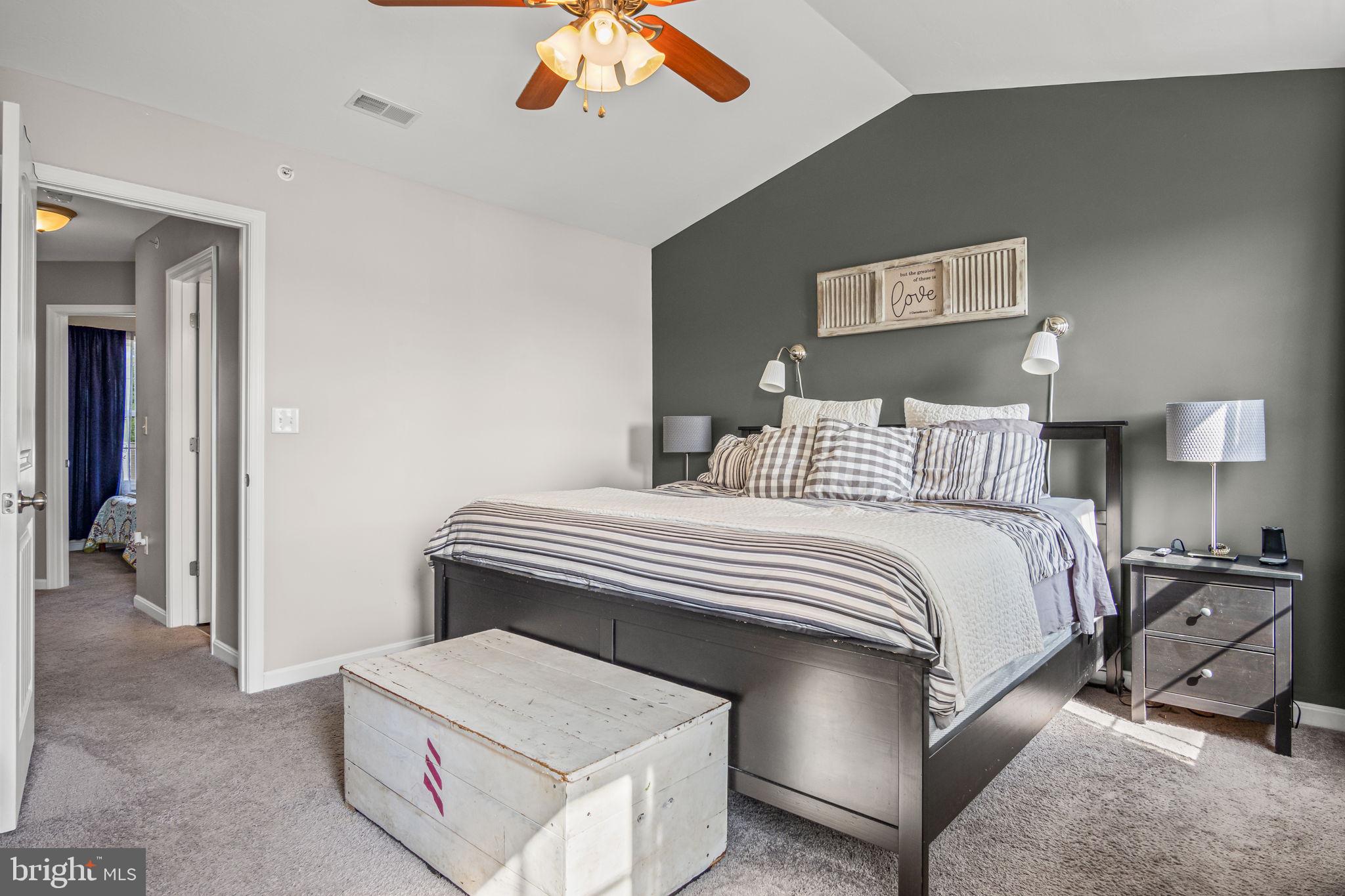 34 Brookside Avenue Hanover, PA 17331 - Photo 28 of 39 a bedroom with a bed and a chandelier