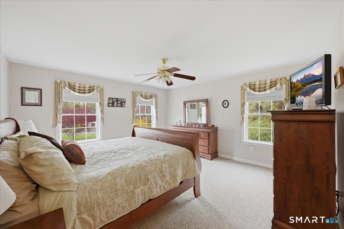 3 Lucienne Way Ledyard, CT 06339 - Photo 18 of 25 a bedroom with a bed and a dresser
