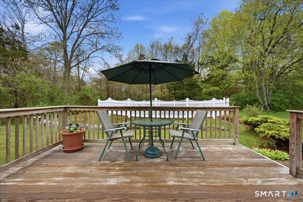 3 Lucienne Way Ledyard, CT 06339 - Photo 8 of 25 a view of a chairs on the deck
