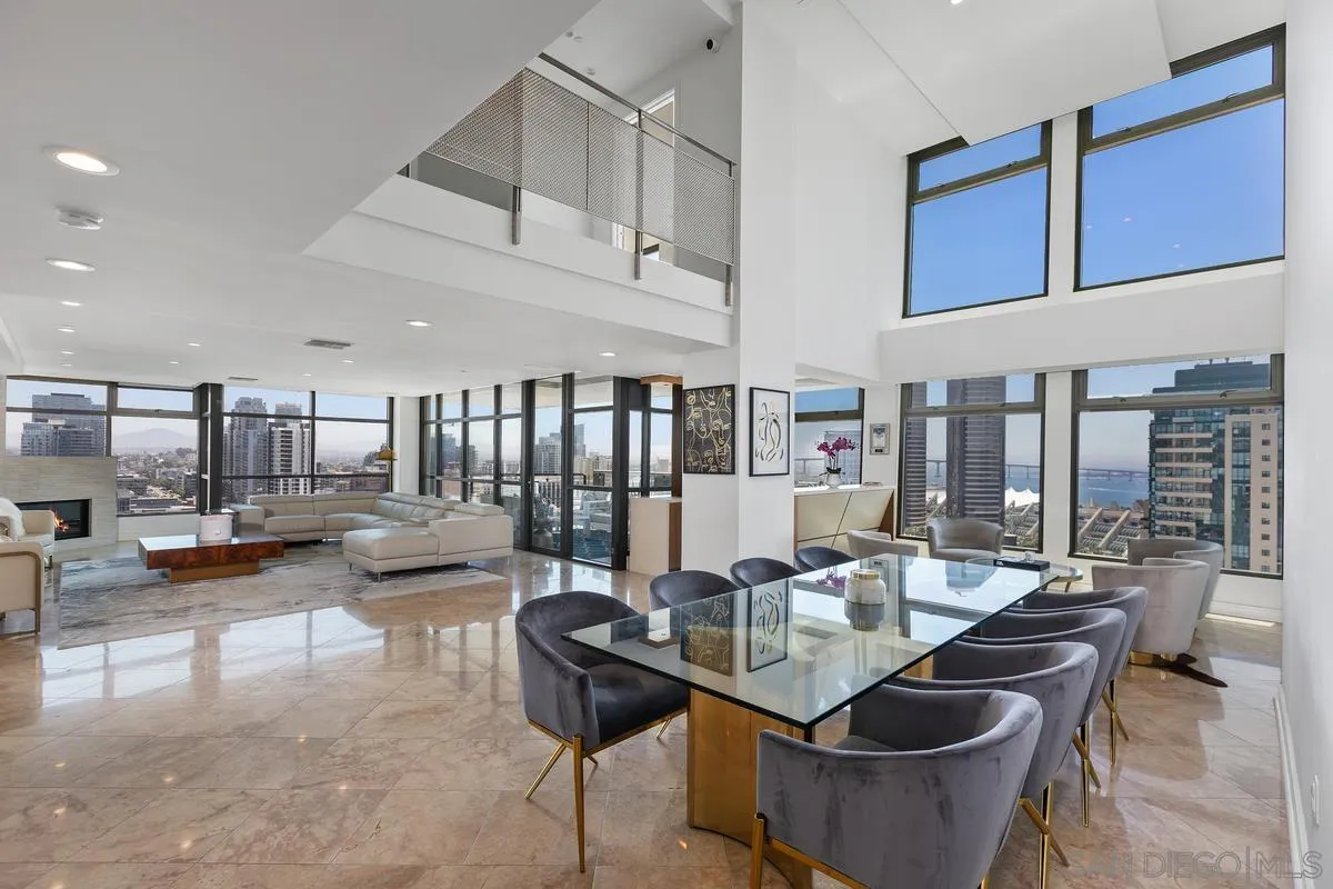 645 Front Street, Unit 2004 San Diego, CA 92101 - Photo 12 of 47 a view of a dining room with furniture