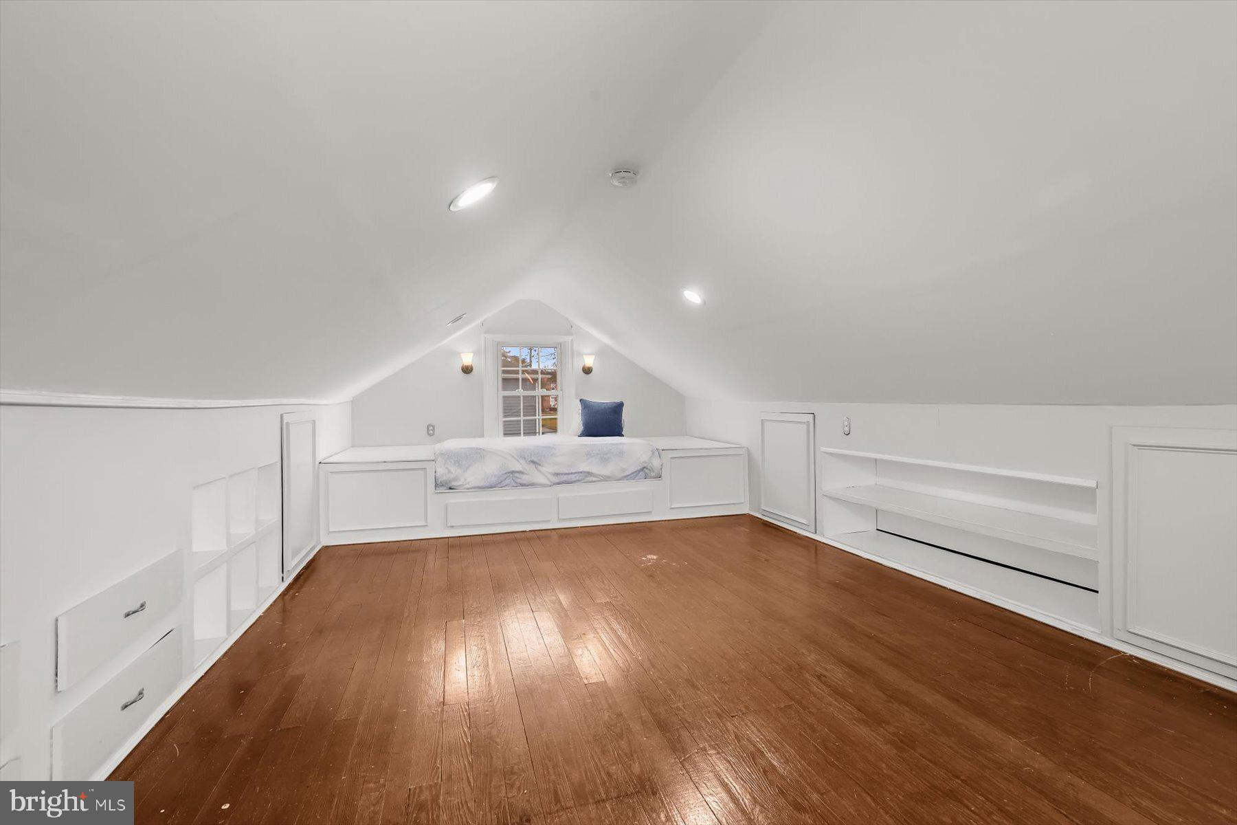 3603 Landbeck Road Baltimore, MD 21207 - Photo 37 of 62 Expansive Attic Bedroom 3 - Hardwood Floors