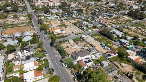 a aerial view of a house