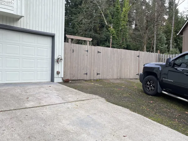 a view of a car garage