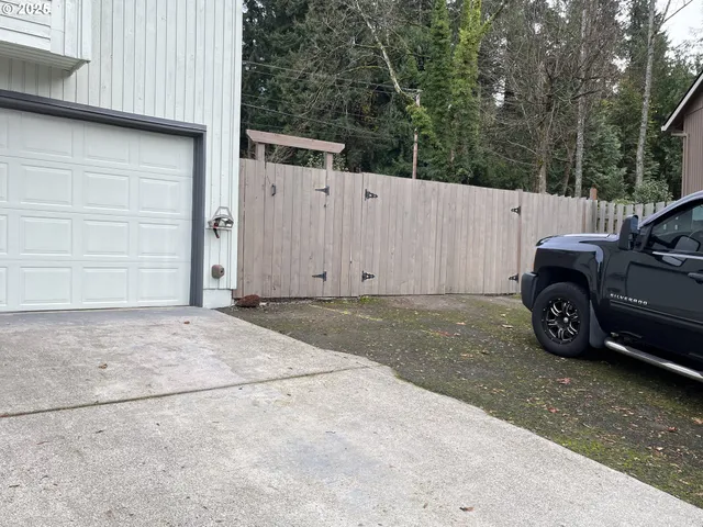 a view of a car garage