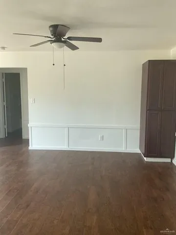 a view of a room with an empty space