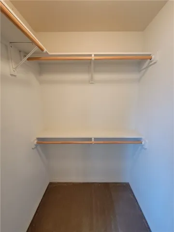 a close up view of racks on the wall