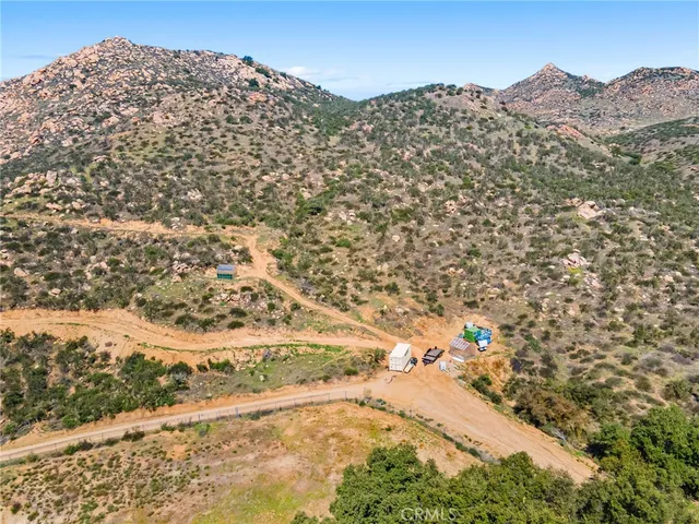 a view of a city with mountains in the background