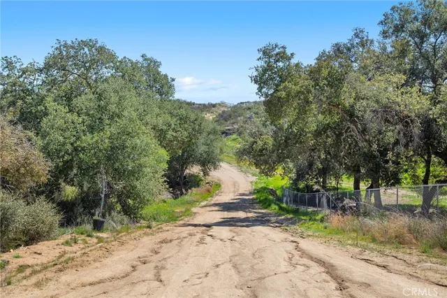 a view of backyard with green space