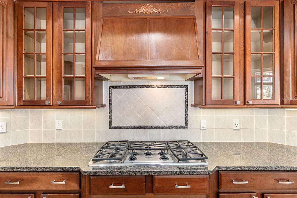 10614 Southwest 15th Lane Gainesville, FL 32607 - Photo 22 of 85 a kitchen with granite countertop a stove and a cabinet