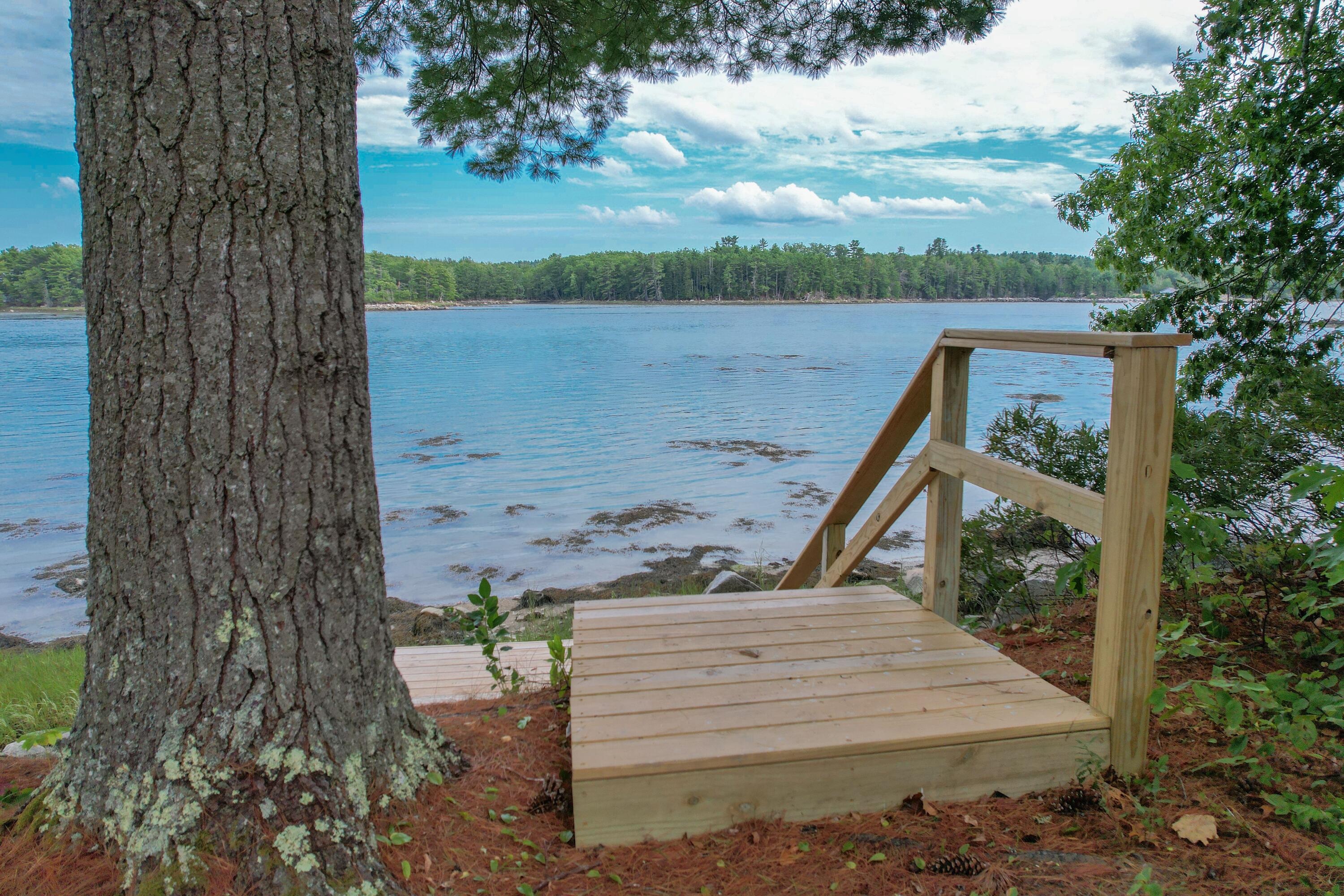 62 Dwelly Point Road Franklin, ME 04634 - Photo 16 of 53 Stairs to deck