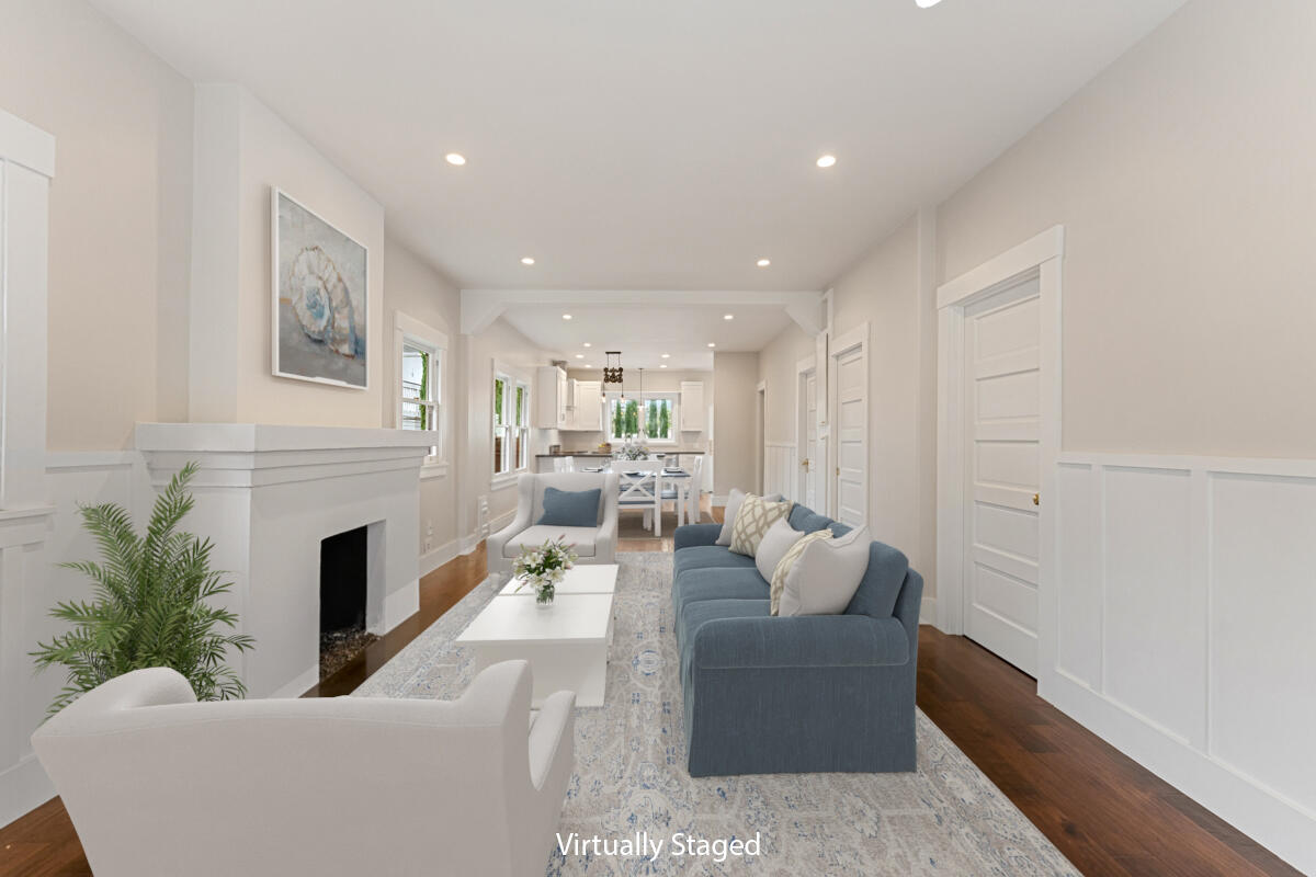 1309 Castillo Street Santa Barbara, CA 93101 - Photo 11 of 41 a living room with furniture and fireplace