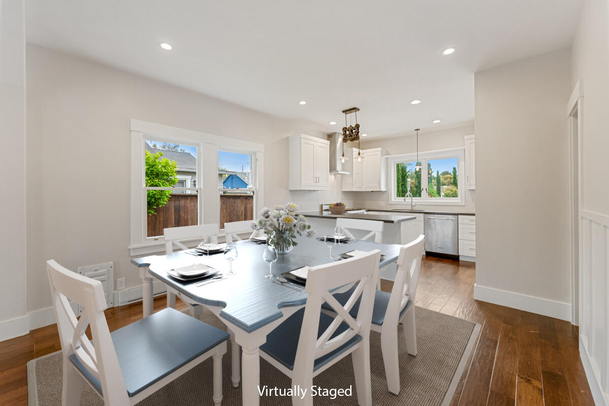 1309 Castillo Street Santa Barbara, CA 93101 - Photo 15 of 41 a view of a dining room with furniture and wooden floor