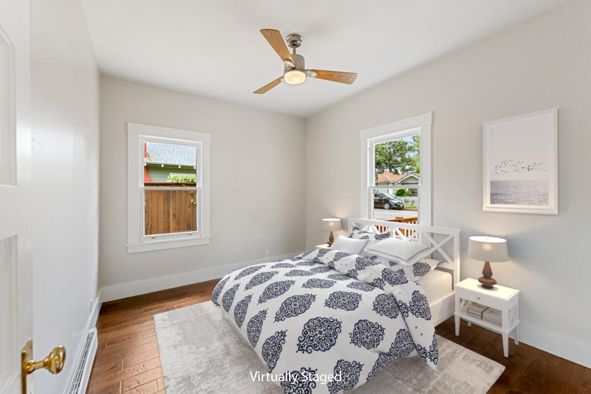 1309 Castillo Street Santa Barbara, CA 93101 - Photo 30 of 41 a bedroom with a bed and a window