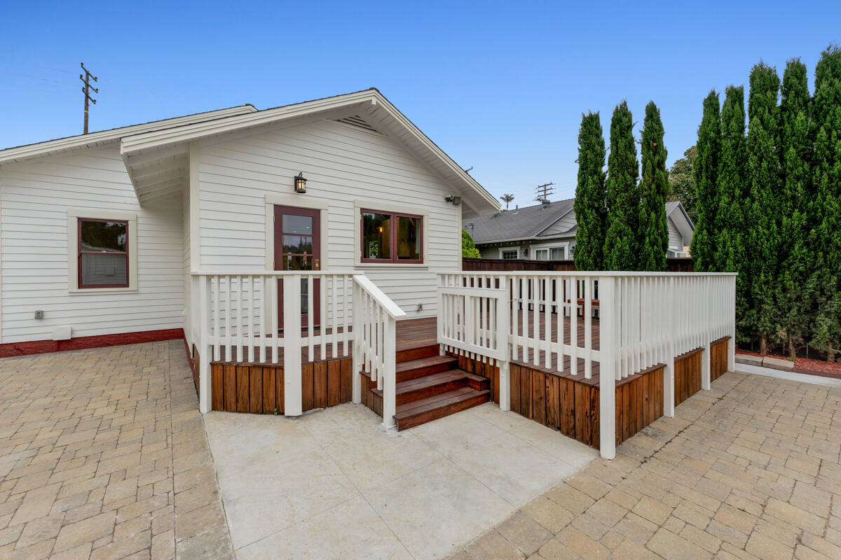 1309 Castillo Street Santa Barbara, CA 93101 - Photo 36 of 41 a view of a house with backyard and deck