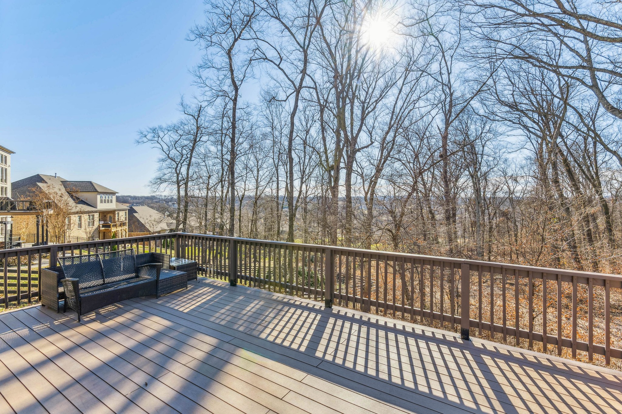 6820 Falls Ridge Lane College Grove, TN 37046 - Photo 16 of 46 a view of balcony with wooden floor and fence