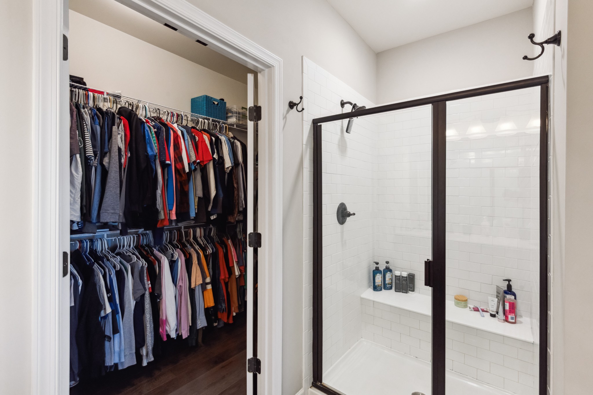 6820 Falls Ridge Lane College Grove, TN 37046 - Photo 21 of 46 a view of walk in closet with clothes and shoes