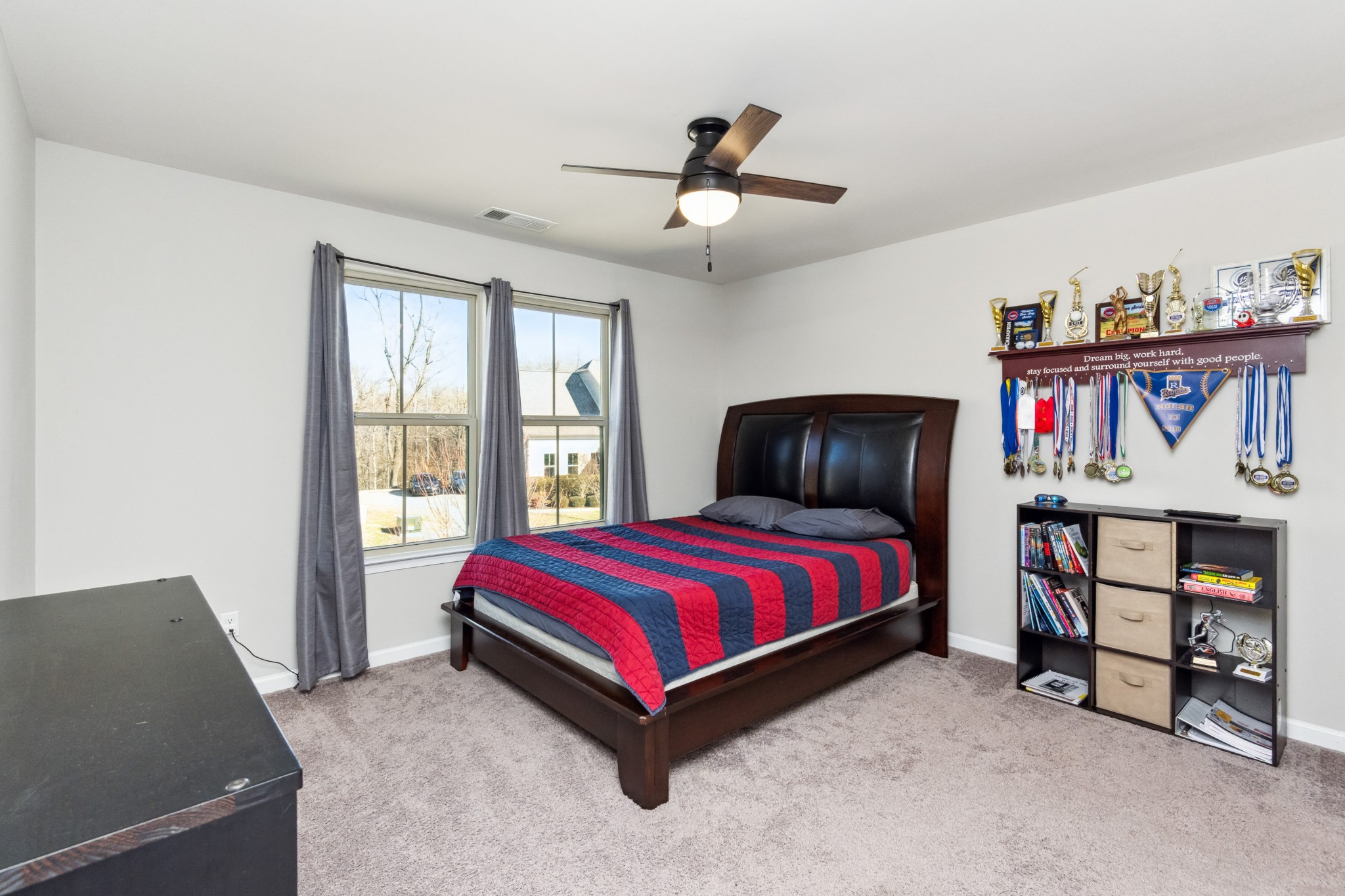 6820 Falls Ridge Lane College Grove, TN 37046 - Photo 26 of 46 a bedroom with a bed and window