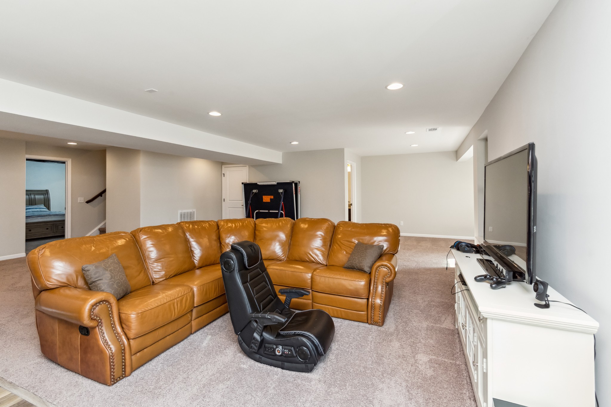 6820 Falls Ridge Lane College Grove, TN 37046 - Photo 42 of 46 a view of living room with furniture and a flat screen tv