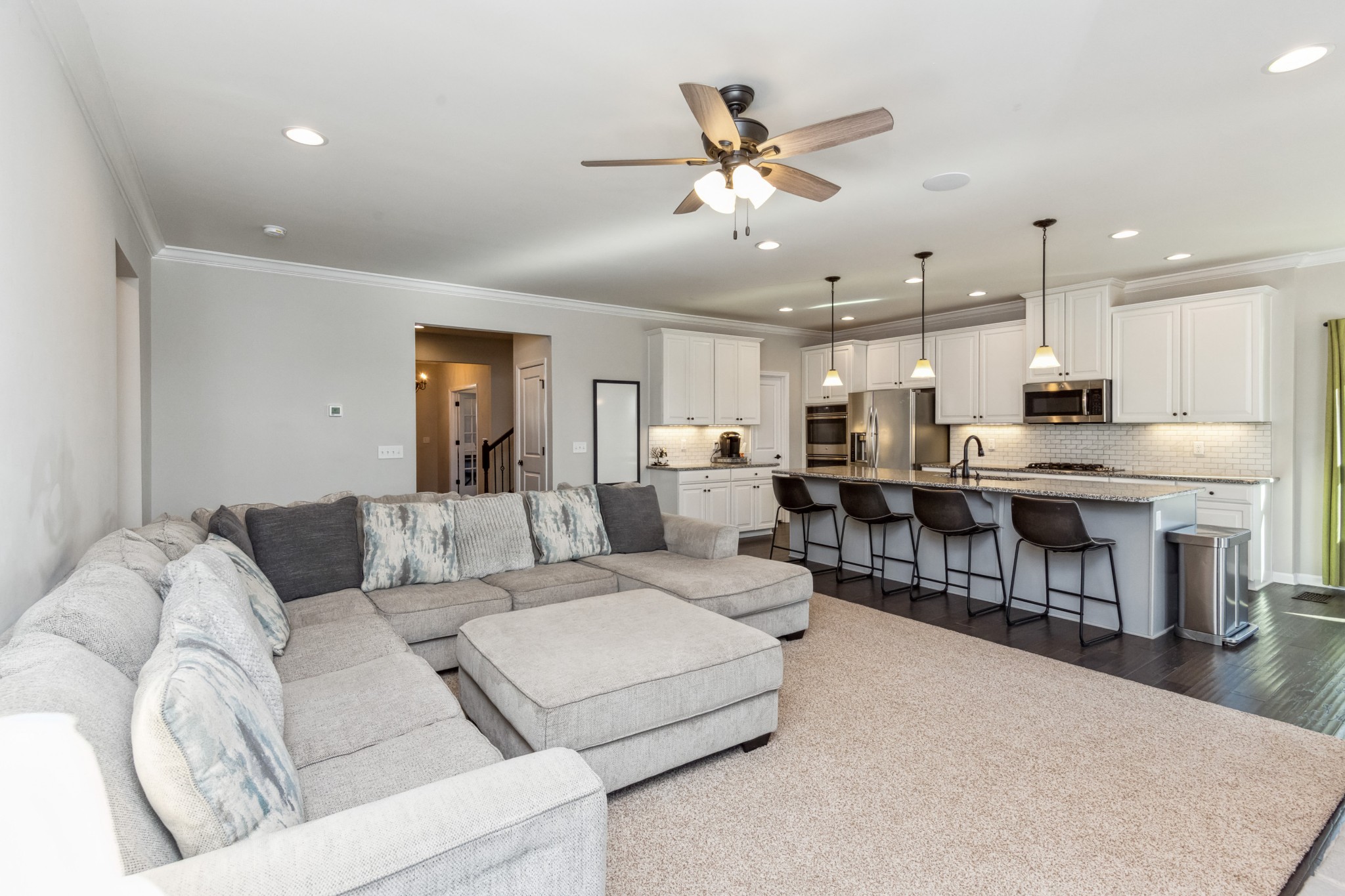 6820 Falls Ridge Lane College Grove, TN 37046 - Photo 5 of 46 a living room with furniture and kitchen view
