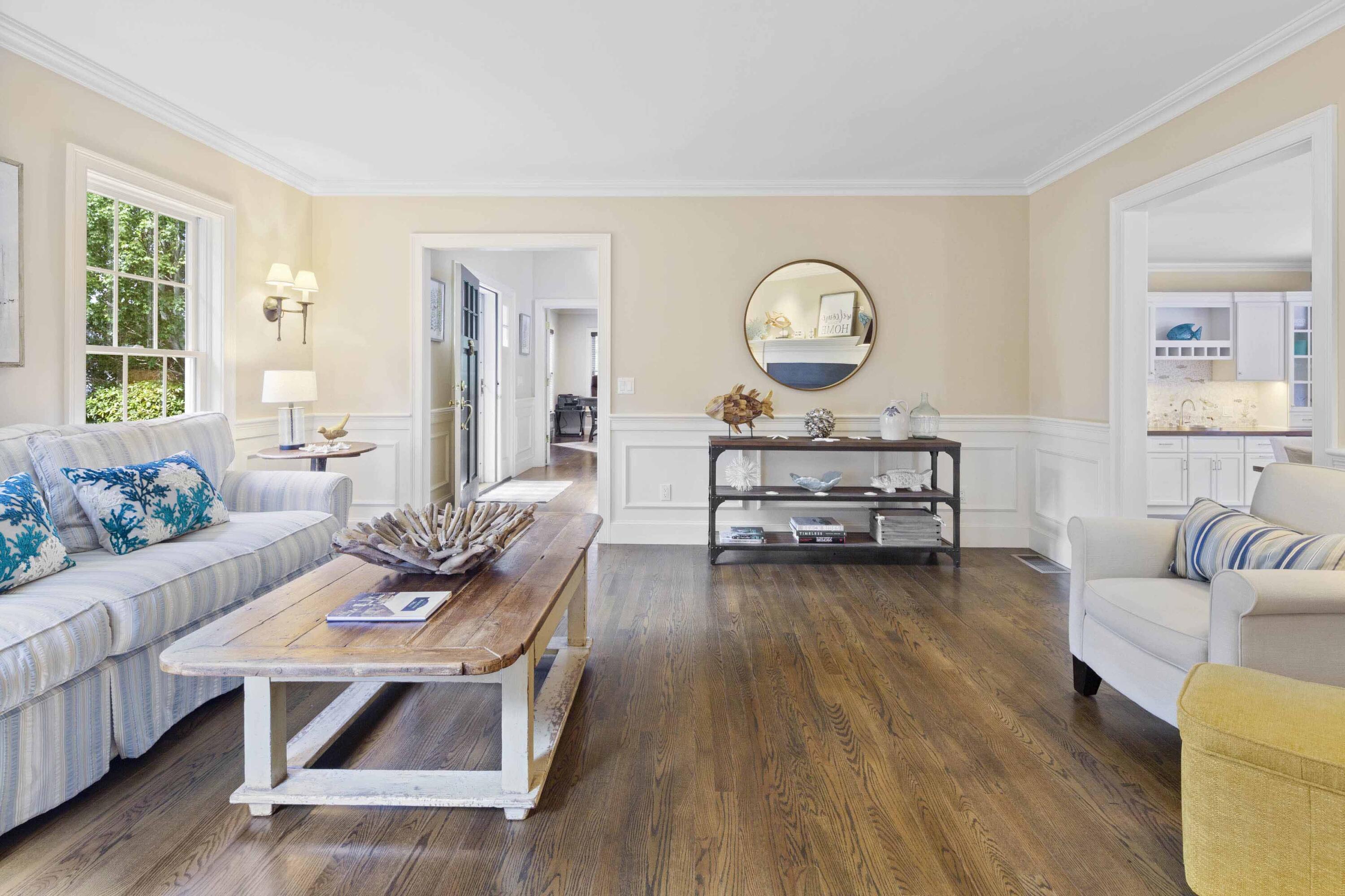 375 Baxter Neck Road Marstons Mills, MA 02648 - Photo 22 of 62 a living room with furniture and a wooden floor