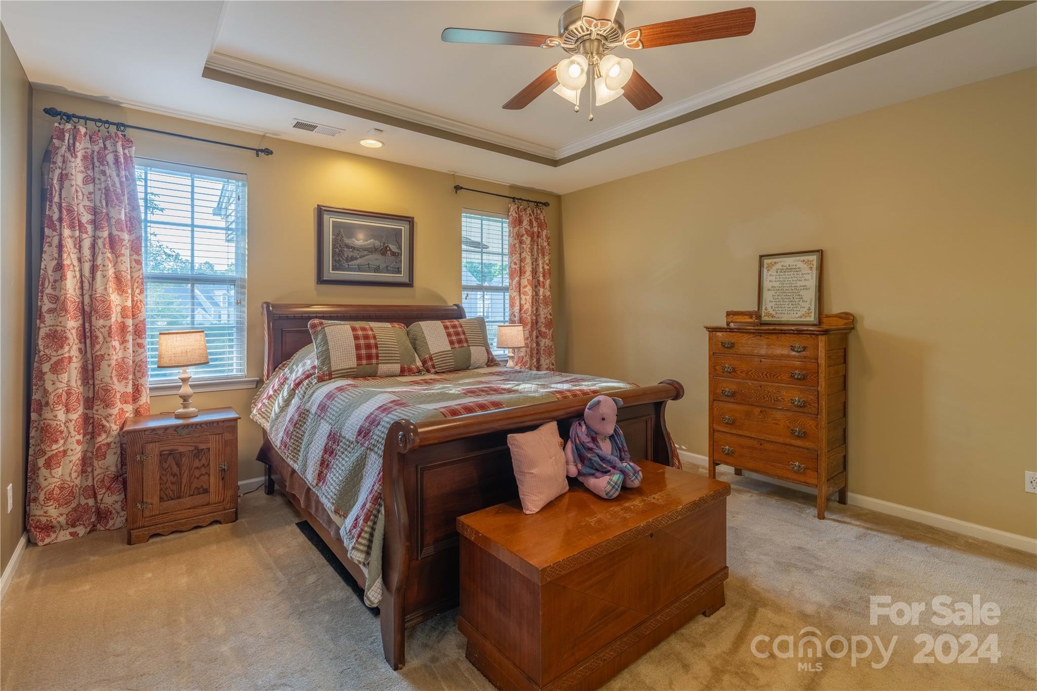 3359 Merchant Lane Davidson, NC 28036 - Photo 14 of 48 a bedroom with a bed and wooden floor