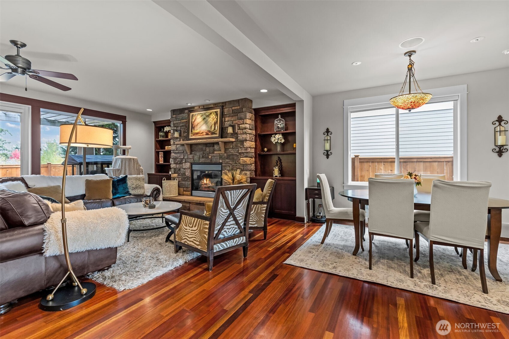 8614 Northeast 198th Street Bothell, WA 98011 - Photo 2 of 40 a living room with furniture and a wooden floor
