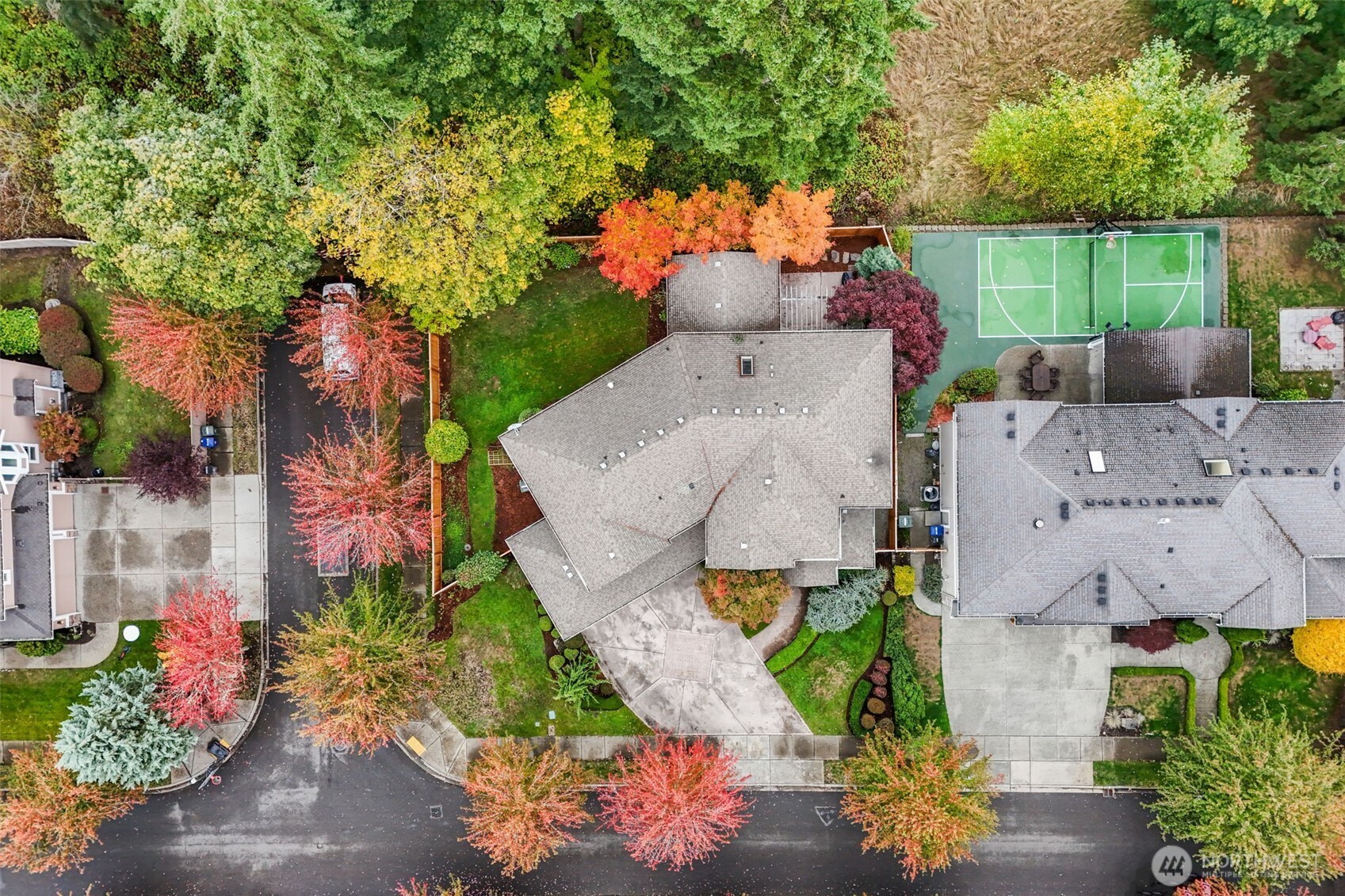 8614 Northeast 198th Street Bothell, WA 98011 - Photo 39 of 40 an aerial view of a house with a yard and a large tree