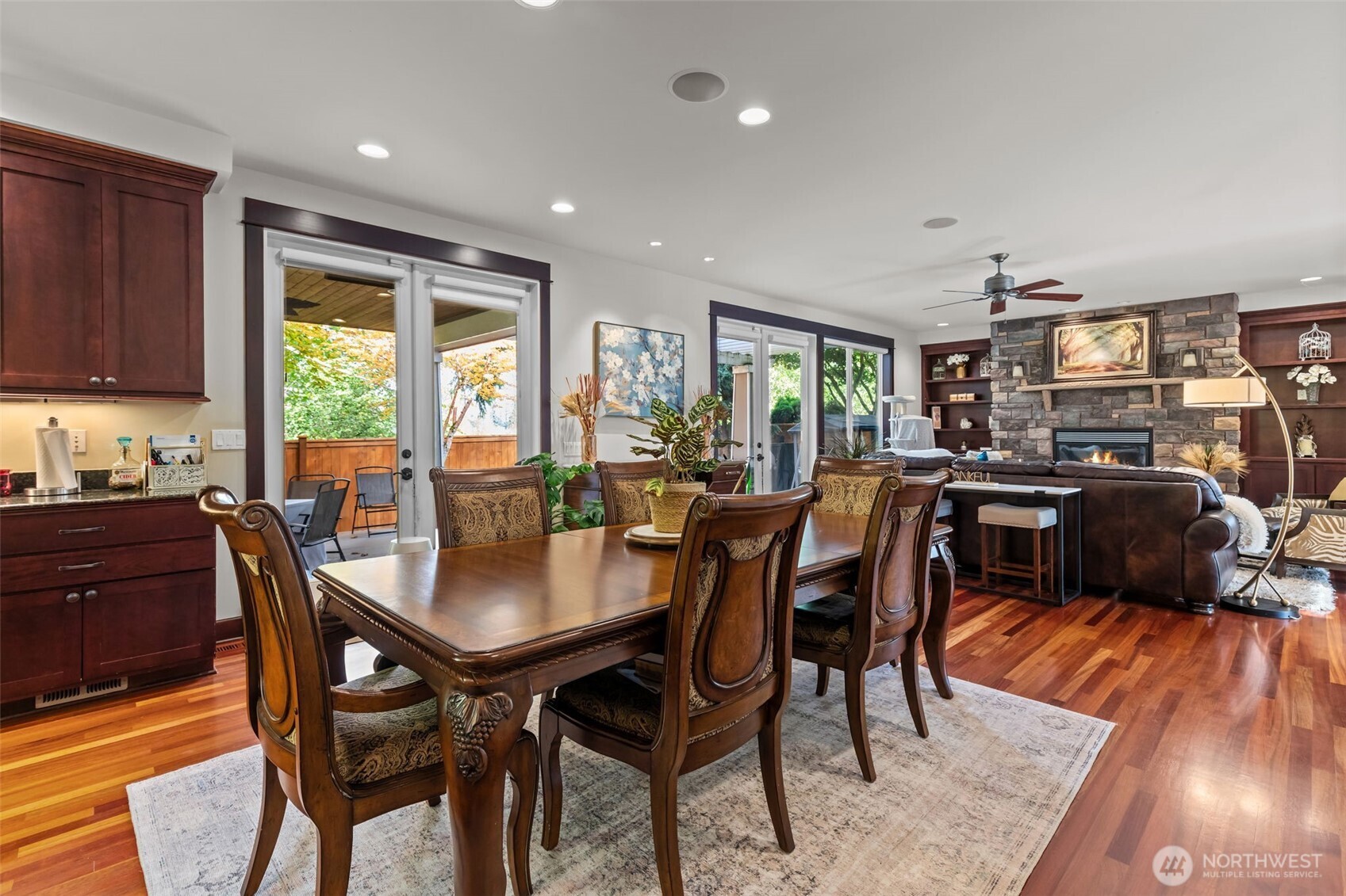 8614 Northeast 198th Street Bothell, WA 98011 - Photo 5 of 40 a view of a dining room with furniture window and wooden floor