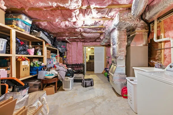a view of a storage & utility room