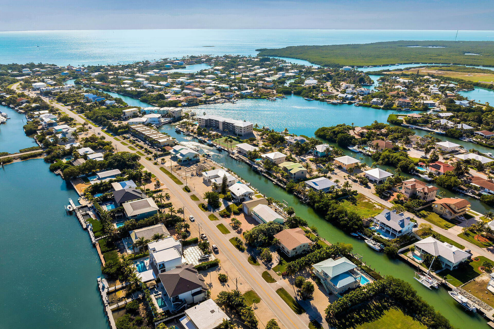 415 Sombrero Beach Road Marathon, FL 33050 - Photo 5 of 40 aerial view of egress to Atlantic