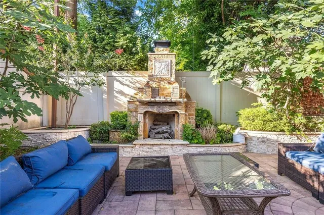 a view of a couches in a patio