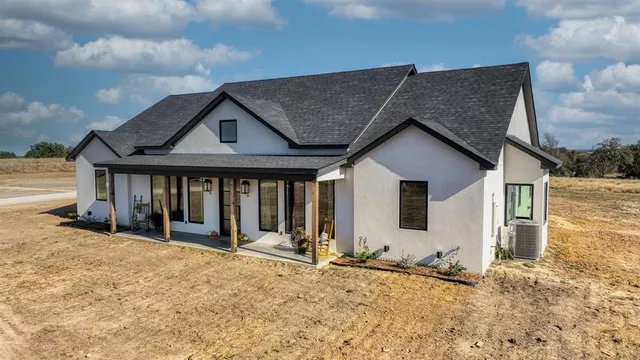 a front view of a house