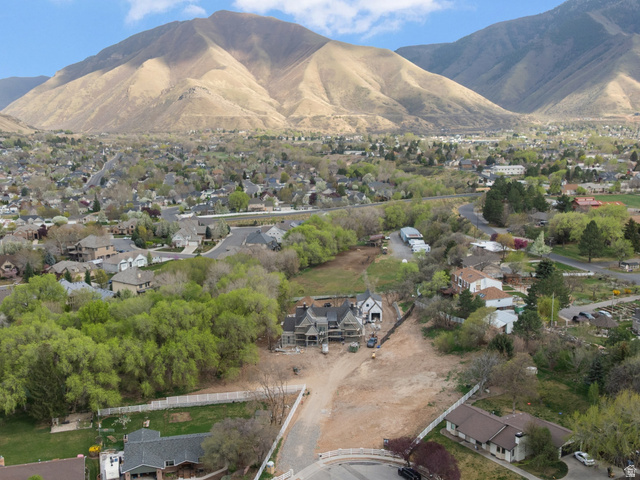 1544 East 1200 S Street Springville, UT 84663 - Photo 3 of 21 Aerial view of residential area with a mountain backdrop